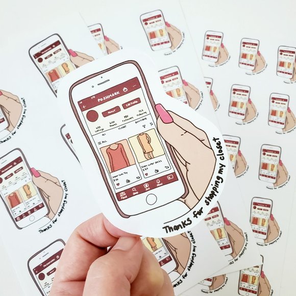 LB014 Poshmark App Thank You Sticker [Price Firm] - Picture 6 of 8
